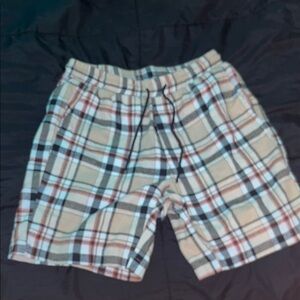 Plaid Tan Men's Shorts